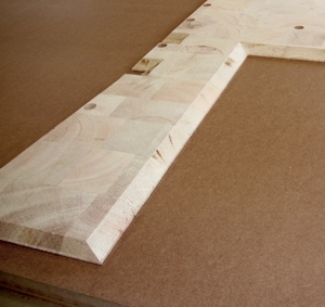 Balsa wood floor core detail