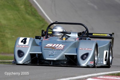 Juno SS3 racing at Brands Hatch (spot our logo?)